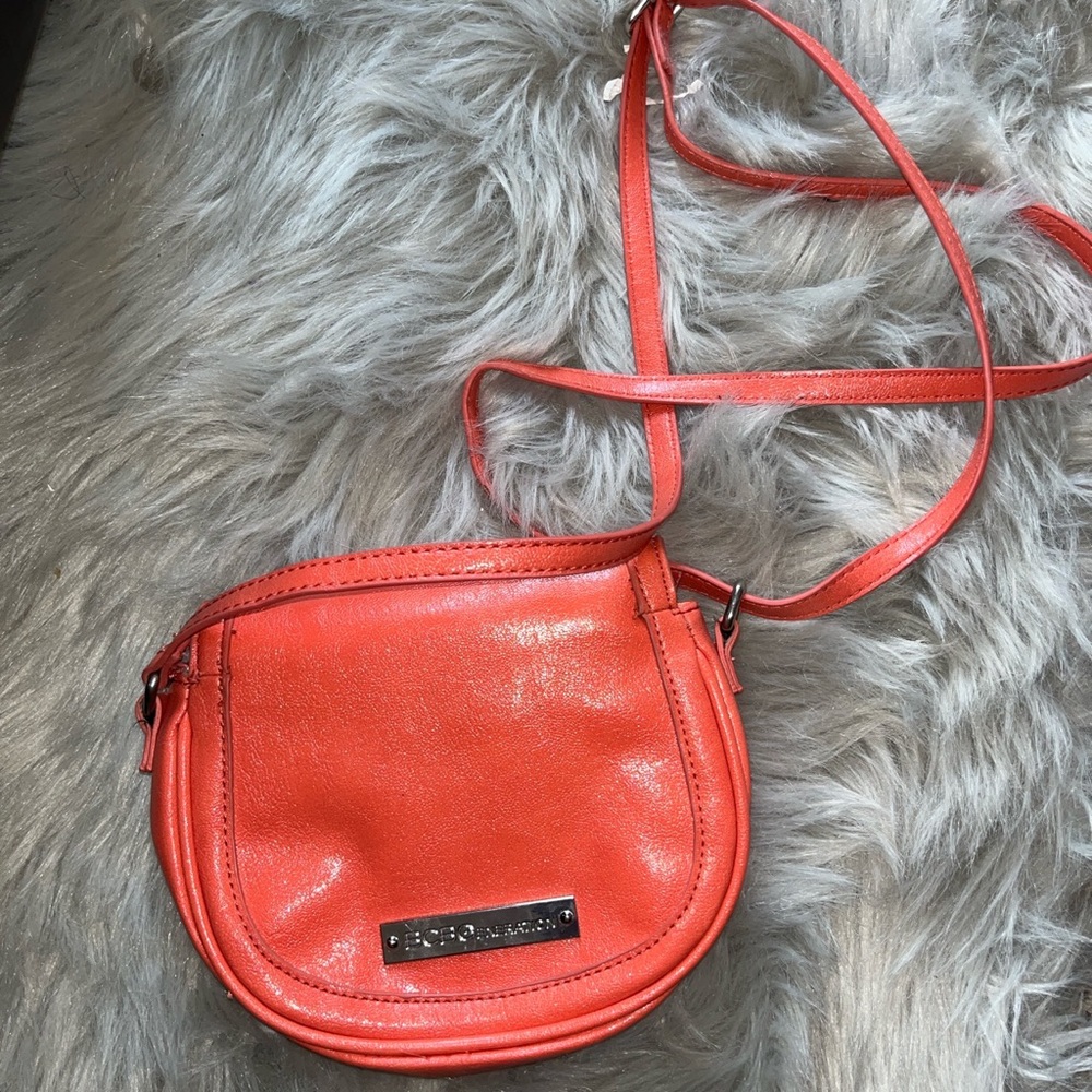Orange peach color purse